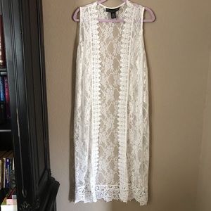 White Lace Cover-up